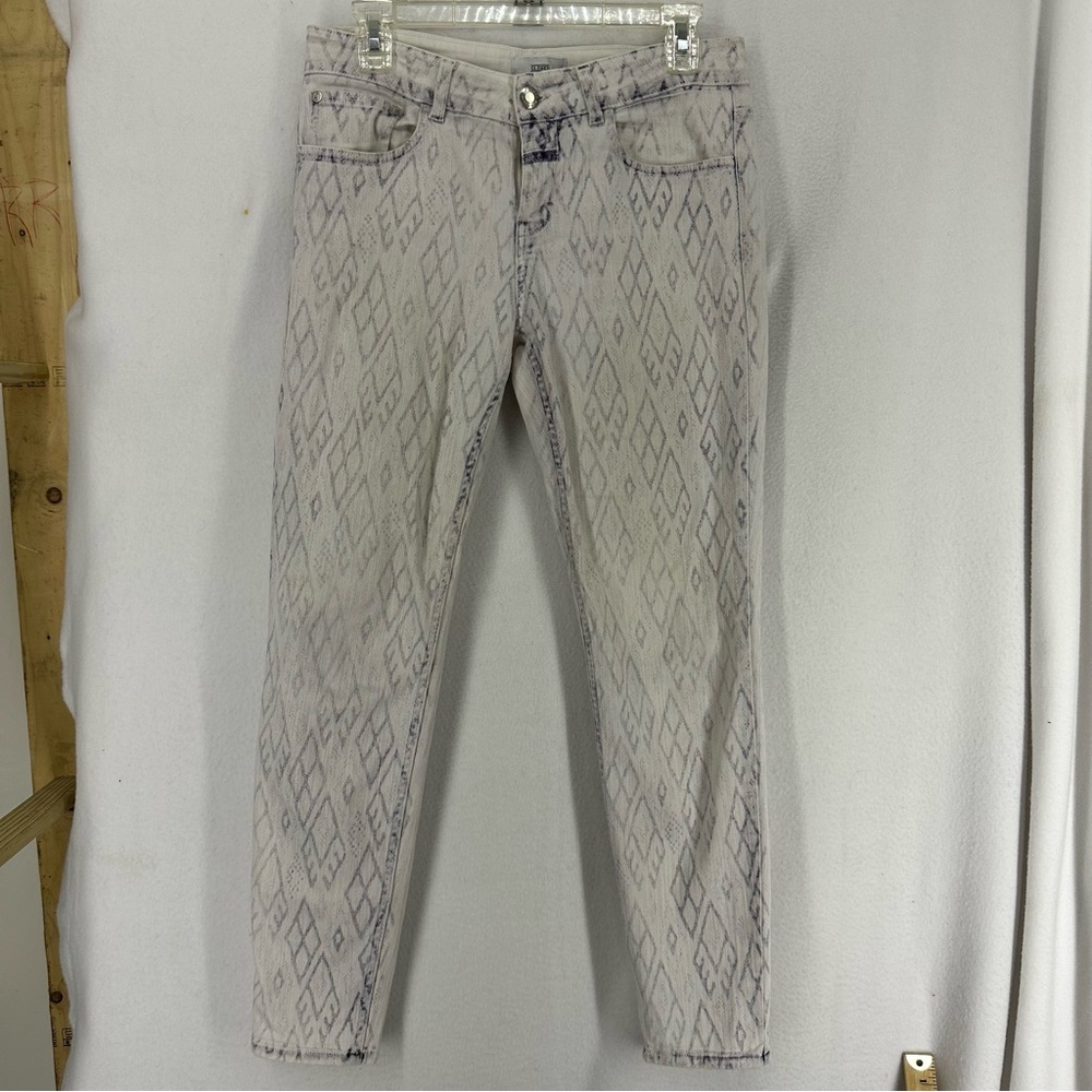 CLOSED Diamond‎ Print Skinny Jeans Womens 28 White